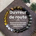 Bracelet d'Aura "Puissance Intérieure" – Œil de Tigre, Pyrite & Perles (8mm)