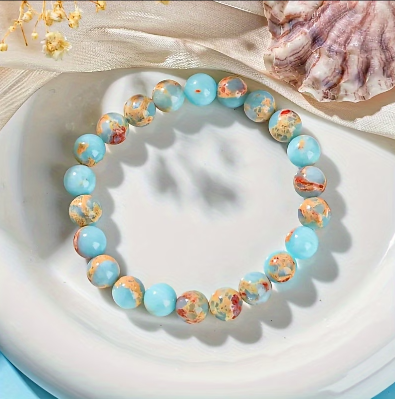 Bracelet "Océan de Sérénité" – Pierre Naturelle de Shoushan