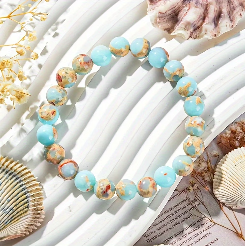 Bracelet "Océan de Sérénité" – Pierre Naturelle de Shoushan